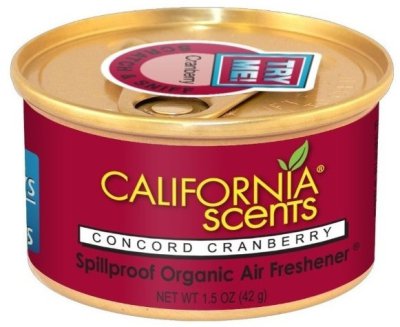 CALIFORNIA CAR SCENTS Luchtvefrisser California Blikje - Concord Cranberry