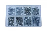 ASSORTMENT OF SELF-TAPPING SCREWS ZINC PLATED ROUND HEAD PHILIPSDRIVE 160-PARTS (1)
