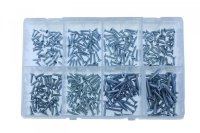 ASSORTMENT OF SELF-TAPPING SCREWS ZINC PLATED COUNTERSUNK HEAD PHILIPSDRIVE 160-PARTS (1)