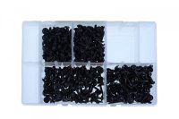 ASSORTMENT OF DRILL SCREWS COLLAR BLACK TORX 400-PIECE (1)