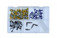 ASSORTMENT OF STAINLESS STEEL LICENSE PLATE SCREWS 105-PIECE (1)