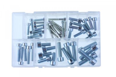 ASSORTMENT OF HEXAGON SOCKET SCREWS M6:M12 48 PCS (1)