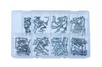 ASSORTMENT OF DRILL SCREWS ELECTROLITIC ZINC PLATED COUNTERSUNK HEAD PHILIPSDRIVE 122-PIECE (1)