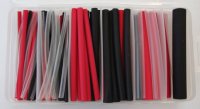 ASSORTIMENT GAINE THERMORÉCTRACTABLE PRO 3:1 NOIR, ROUGE AND TRANPARENT (1PC)