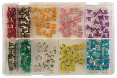 ASSORTMENT MINI FUSES LOW PROFILE 100-PIECE (1)