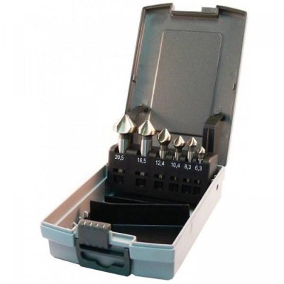 COUNTERSINK DRILL SET 3-SN HSS D335C 6-PARTS (6.3-20.5) (1)