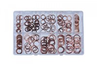 ASSORTMENT OF SEALING RINGS COPPER SMALL 200 PCS (1)