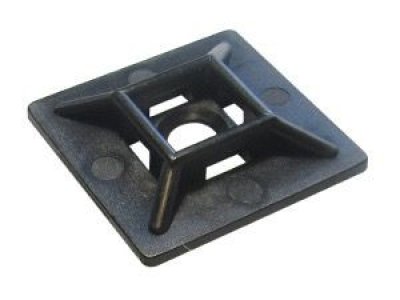 PLAKZADELS ZWART 19X19MM (10ST)