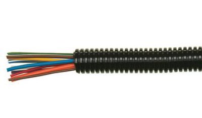 CABLE SHEATHING BLACK CLOSED ON ROLL 28MM (25M)