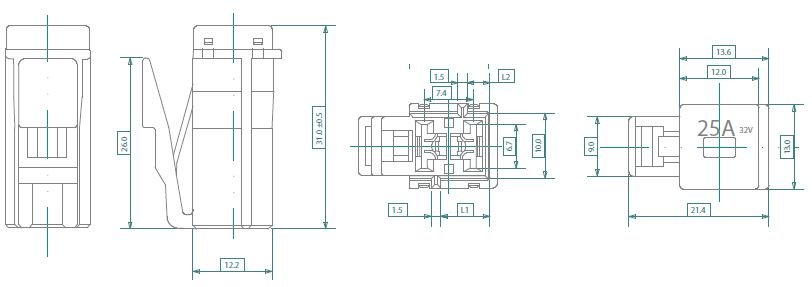 ZEKERING TYPE JAP-D 25A (1ST)