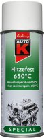 AUTO-K Heat Resistant Paint Matt White 650°c, Spray 400ml