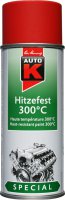 AUTO-K Hittebestendige Verf Mat Rood 300°c, Spuitbus 400ml