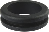 PVC TRANSIT HOLE OPEN BLACK 25,0X30,0X35MM (h=11,7) (a=3,5) (25)