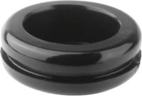 PVC TRANSIT HOLE CLOSED BLACK 18X28X30MM (h=6,7) (a=1,8) (25)