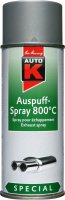 AUTO-K Hittebestendige Verf Aluminium Uitlaatspray 800°c, Spuitbus 400ml