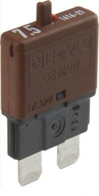 FUSE CIRCUIT BREAKER UP TO 32V H=34MM ATO DARK BROWN7,5A (1ST)