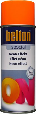 BELTON Neon/fluorescerende Oranje Verf, Spuitbus 400ml