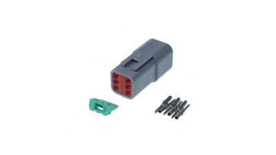 DEUTSCH PLUG DT-04-6P 6 PIN MAN SET (1PCS)