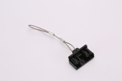 POWER CONNECTOR DUST CAP 350A BLACK (WITH PULL CABLE) (1PCS)
