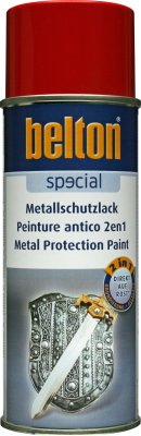 BELTON Metal protection paint 2in1 Red Glossy, Spray 400ml