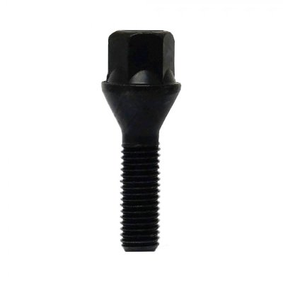 WHEEL BOLT BLACK M14X1,25-28(54,5) CONICAL 60° HEX17 (1)