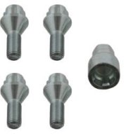 LOCKBOLT SET 4 STUPS M12x1,5-23 + DOP17 BMW CONIAL (1ST)