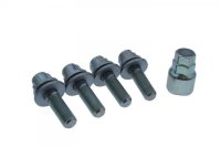 LOCK BOLT SET 4 PIECES M12X1,25-34 + CAP17 PEUGEOT FLAT (1)