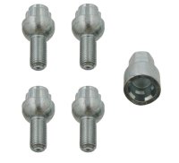 LOCK BOLT SET 4 PCS M12X1,5-25 + CAP17 VW BOL (1)