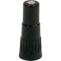 EXTENSION VALVE PLASTIC BLACK 13MM (1/2") (1ST)