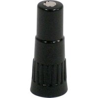 EXTENSION VALVE PLASTIC BLACK 19MM (3/4") (1)