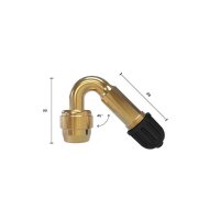 EXTENSION VALVE 45 DEGREES BRASS PRO (1PCS)