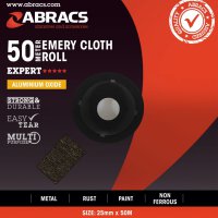 ABRACS ABRASIVE CLOTH ALU-OXIDE 25MMX50METER K60 (1)