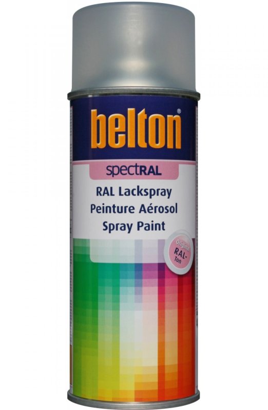 BELTON Mat Blanke Lak, Spuitbus 400ml