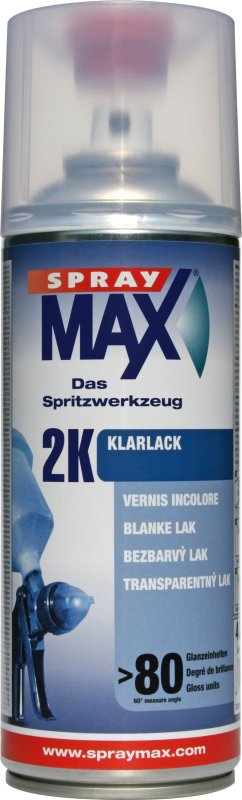 SPRAYMAX 2k Hoogglans Blanke Lak, Spuitbus 400ml