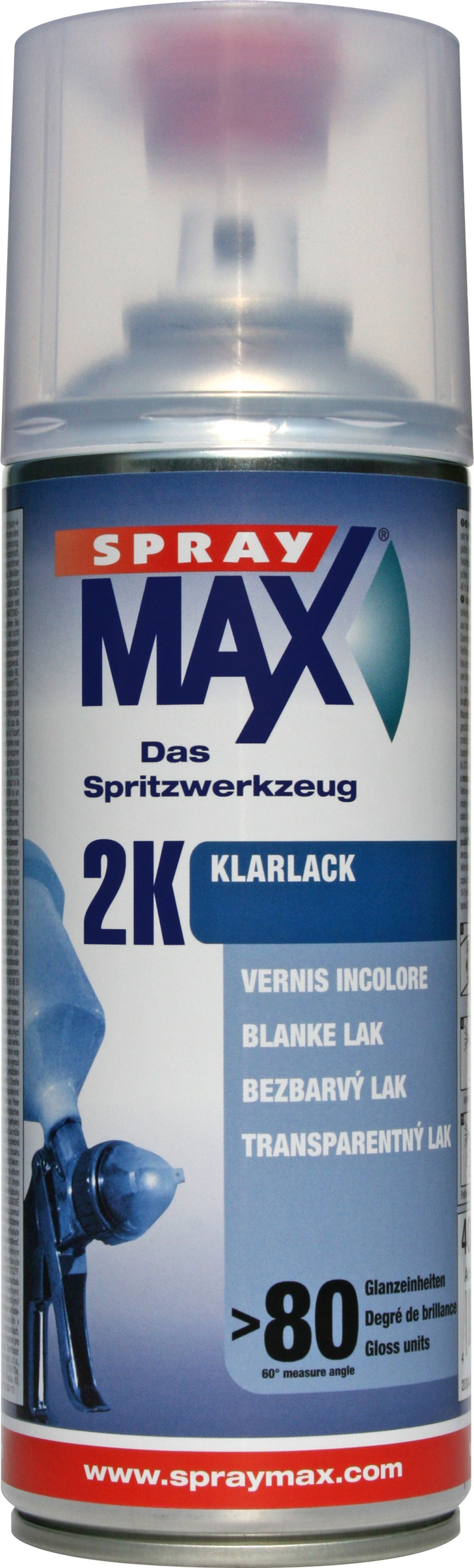 SPRAYMAX 2k Hoogglans Blanke Lak, Spuitbus 400ml