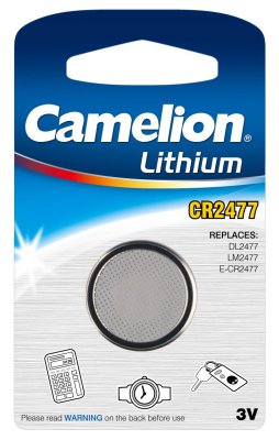 CAMELION LITHIUM CR2477 3V BLISTER (1ST)