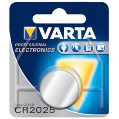 VARTA PRO 3V LITHIUM BUTTON CELL CR2025 BLISTER (1ST)