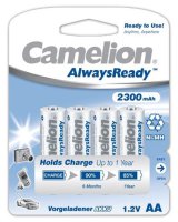 CAMELION RECHARGEABLE AA/LR6 2300MAH BLISTER (4PC)