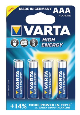 VARTA HIGH ENERGY BATTERY AAA BL4 (1ST)
