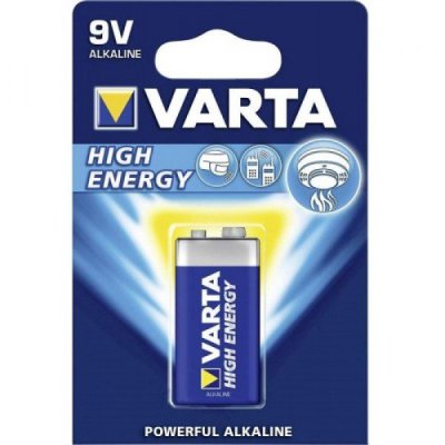 VARTA BATTERIE À HAUTE ÉNERGIE 9V 6LR61 BLISTER (1PC)