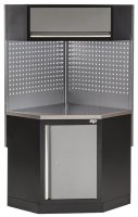 SP TOOLS Corner Cabinet Complete With Stainless Steel Worktop