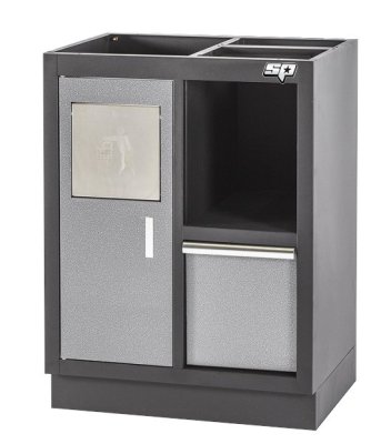 SP TOOLS Cabinet With Trashcan And Paper Roll Holder