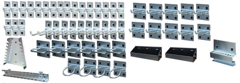 Pakket Large Workshop Systeem Accesoires, 55-delig