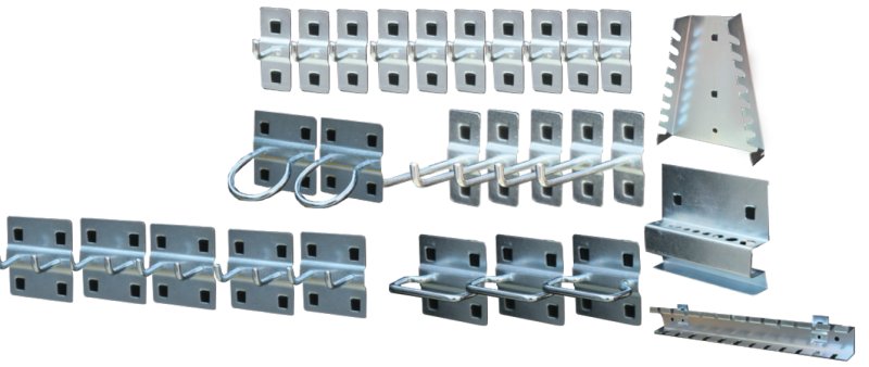 Pakket Medium Workshop Systeem Accesoires, 28-delig