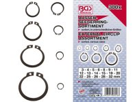 BGS TECHNIC Assortiment Buiten Circlipsen 3-32mm, 300-delig