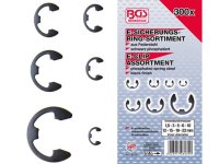 BGS TECHNIC Assortment of E-clips 1,5-22mm, 300 pieces