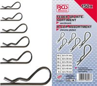 BGS TECHNIC Assortiment De Goupilles De Verrouillage 2-4mm, 150 Pièces