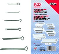 BGS TECHNIC Assortment of split pins 1,6-4mm, 555 pieces