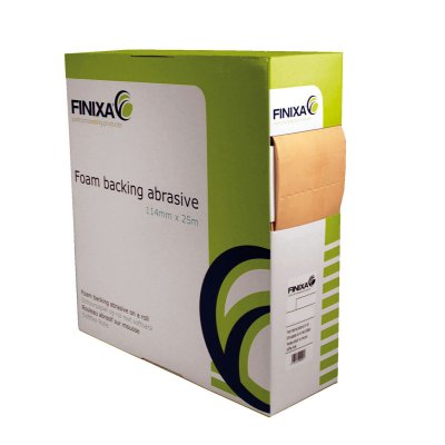 FINIXA Sanding Paper On Roll With Softback, 114mmx25m, P240