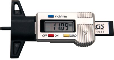 BGS TECHNIC Compteur Numérique De Profils De Pneus, 0-28 Mm